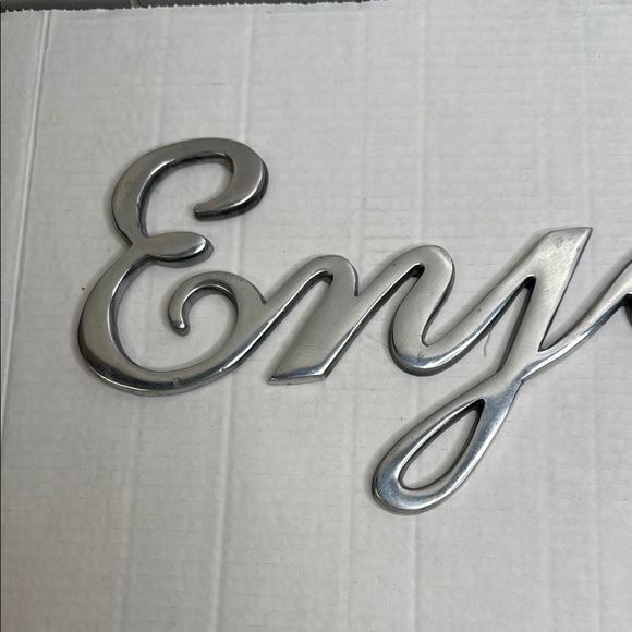 Silver Pewter Cursive Art Wall Decor - Picture 2 of 8
